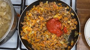 Быстрая, вкусная и ленивая Лазанья из макарон с фаршем, овощами и сыром - понравится всем