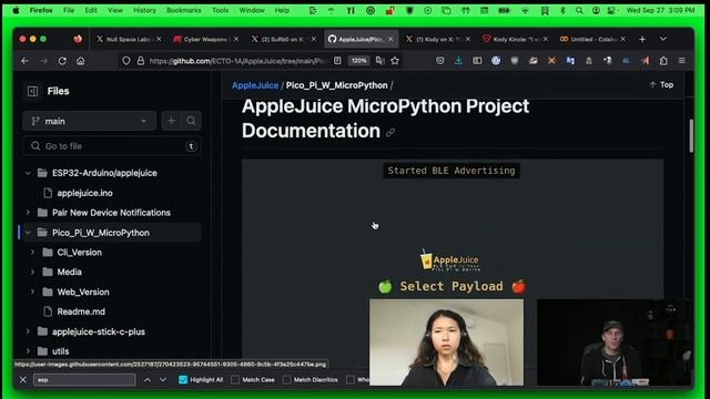 AppleJuice BLE Hack: Spamming Apple Devices with a Raspberry Pi Pico W!