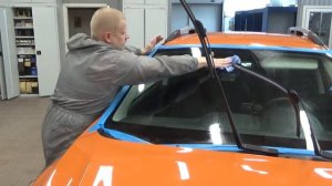 Полировка авто своими руками. Полировка лобового стекла.