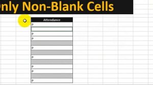 Apply Format Only Non-Blank Cells in Excel | Excel Functions