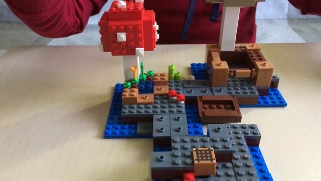 LEGO Minecraft 21129 Грибной Остров Обзор