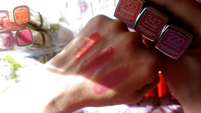 😍 MAYBELLINE, LOREAL 💄 БЮДЖЕТНЫЕ ПОМАДЫ БЛЕСКИ, ЛАКОВЫЕ И МАТОВЫЕ ПОМАДЫ 💄 СВОТЧИ