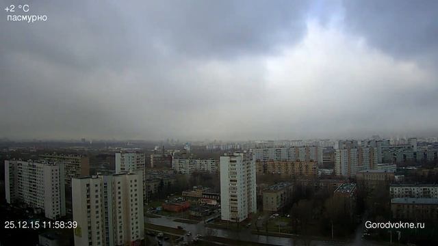 Город в окне / Gorodvokne.ru / Панорама Москвы Таймплапс 151225 смотреть онлайн