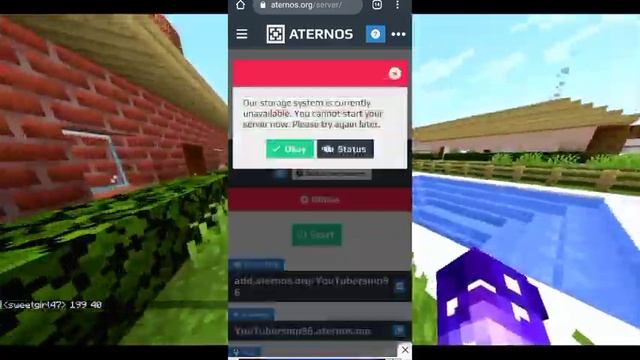 how to fix storage issue on aternos server | aternos storage issue problem смотреть онлайн