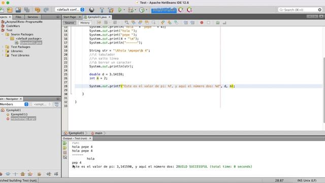 Programación Java - Salida estándar - println, print, prinf, format смотреть онлайн