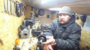 Установка японских подшипников в редуктор снегохода буран