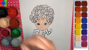 Команда Флоры Скаут из мультика. Раскраска для детей