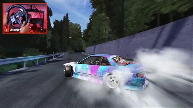 S13 Basher on Kaze Touge | Assetto Corsa (w/900° Steering Wheel Setup) смотреть онлайн