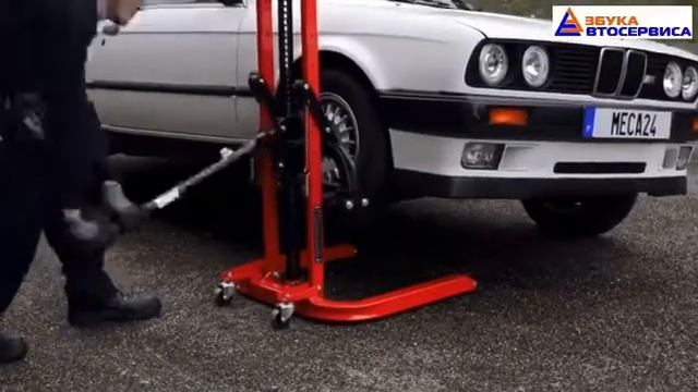 Мобильный одностоечный подкатной подъёмник 800 кг Азбука Автосервиса