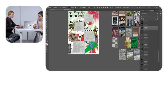 Holystick: язык дизайна / постеры / Adobe Capture и Adobe Illustrator