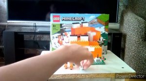 обзор на набор лего майнкрафт 21178 лисья хижина 🦊