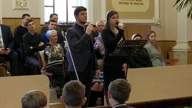 Лишь по милости твоей 15.12.2019г.Церковь ЕХБ Пос.Высокий Молодежь Христианские песни