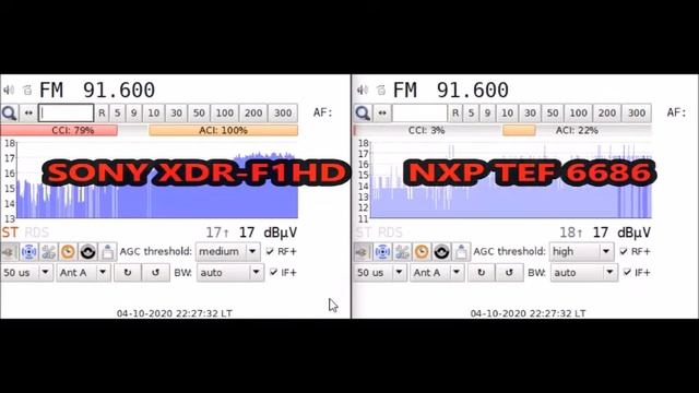 NXP TEF 6686 vs SONY XDR F1HD смотреть онлайн