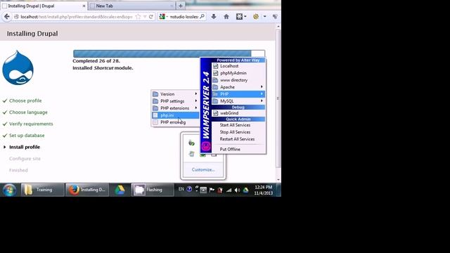 Install Drupal 7 on Wamp 2.4 - Local Hosting For Theme Development and Web Services