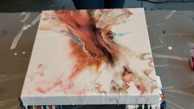 Fluid Painting / Arteza Metallics / Soft Pink Color Palette / Acrylic Pouring / Fluid Art смотреть онлайн