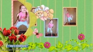 Слайд шоу День рождения девочке, 5 лет Шаблон Proshow Producer