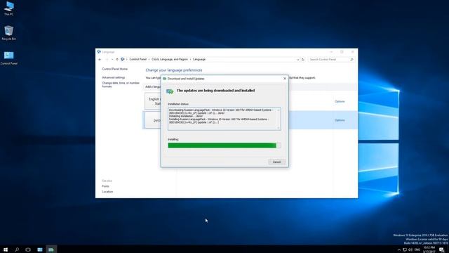 Как установить Русский язык на Windows 8 - 8.1- 10 смотреть онлайн
