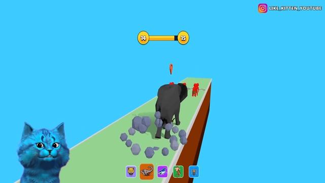 ? ЭВОЛЮЦИЯ ГОНКИ ЖИВОТНЫХ Максимальный Уровень Animal Transform Race Noob Pro Hacker КОТЁНОК ЛАЙК смотреть онлайн