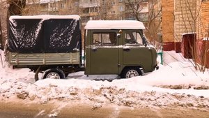 ЗАПУСК УАЗа В МОРОЗ. ВЕЗЕМ ДРОВА В ШАЛАШ