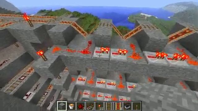 Minecraft лампочки - бегушая строка; высота 4; элементы 1 на 1 смотреть онлайн
