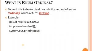 Part#3 Java Tutorial | Enums in Java | Ordinal