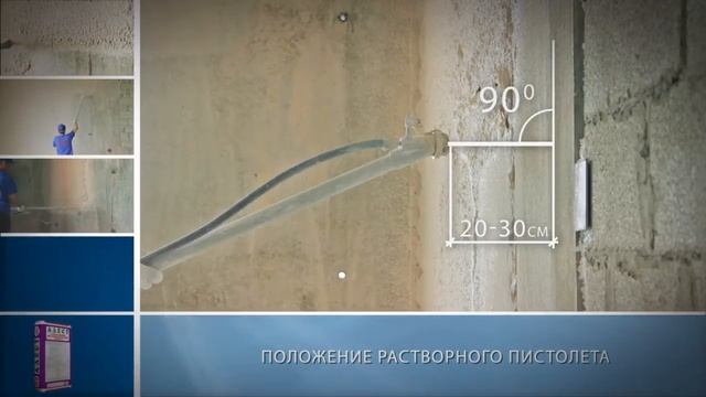 Технология применения гипсовой штукатурной смеси машинного нанесения "АЛЕСТ" смотреть онлайн