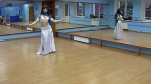 Belly dance.  Raks  sharki - Восточный  танец  с  платком.Тренировка