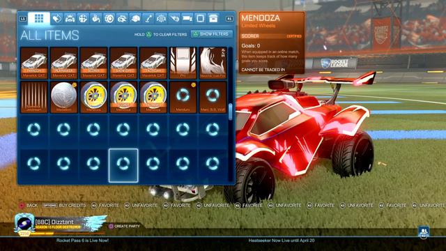 My Huge Rocket League Inventory Showcase!