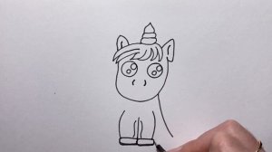 Очень легко повторить, Рисуем милого ЕДИНОРОГА/Рисуем простые рисунки