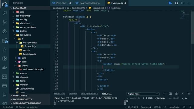 Laravel React Tutorial | React Laravel Full Stack Application | Laravel RESTful Api | Laravel CRUD
