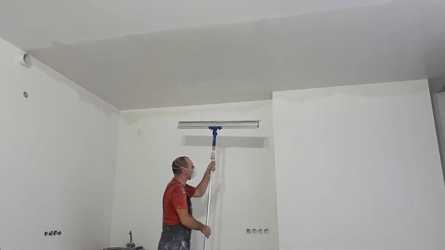 Шпаклевка потолка механизированным способом. смотреть онлайн