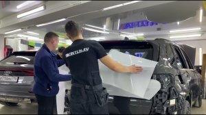 Бронирование кузова автомобиля BMW X5, шумоизоляция и установка доводчиков дверей