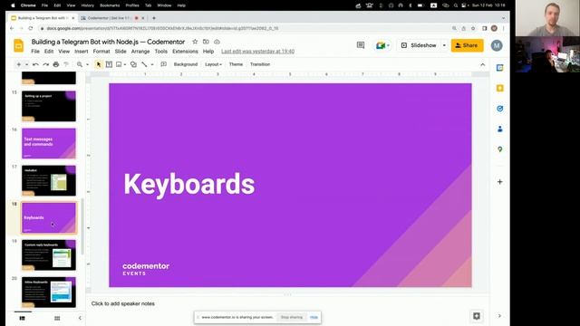 Building a Telegram Bot with Node.js | Mikhail Mikhaylov | Software Development Engineer