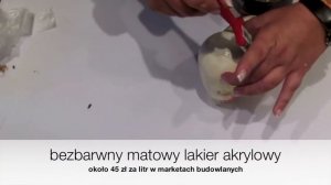 Decoupage krok po kroku - świąteczna bombka na Boże Narodzenie - serce