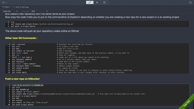 Pushing Your local Git repo on Bitbucket Online смотреть онлайн