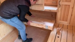 Обзор бани на колёсах 2.4х4.1м