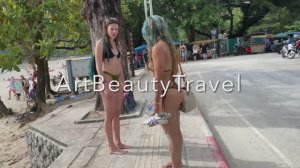 ArtBeautyTravel to Kata Beach Phuket Thailand (Walking Tour) Прогулка по пляжу Ката (Пхукет)