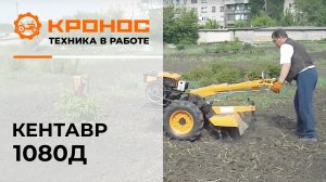 Мотоблок Кентавр 1080Д в работе, разблокировка дифференциалов