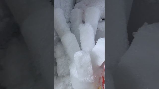 Freezer Frost Ice Eating