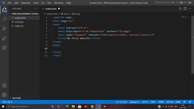 HTML tutorial for beginner || Head,  Title,   Body,    DOCTYPE  ||  Web devlopment || Tutorial #2