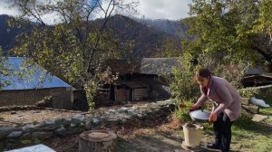 Homemade Shawarma was cooked in a faraway Azerbaijani village
