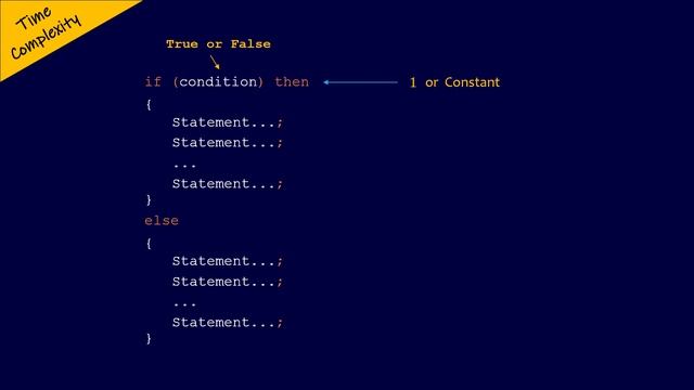 Time Complexity of if Statement #algorithm #daa #datastructures #datastructuresandalgorithms