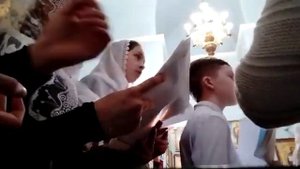 Агиос. Пробуем петь на клиросе.