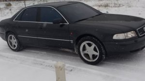 AUDI A8 4.2 D2 quattro snow test полный привод гололёд