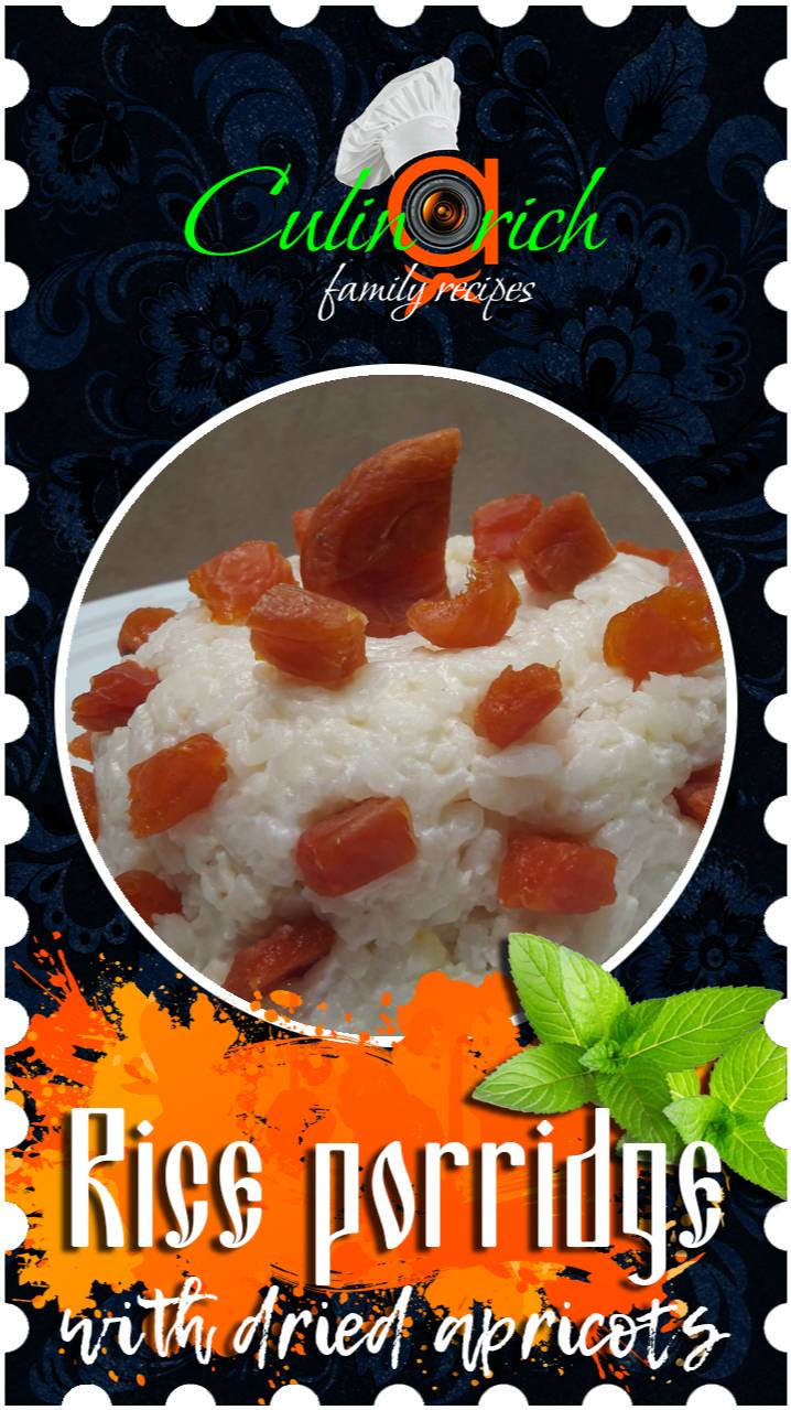 Rice porridge with dried apricots - right recipe from «Culinarich»