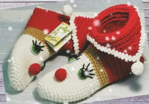 ??Новогодние Сапожки крючком!??