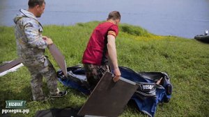 Лодка ПВХ. RUSBOAT 340 НДНД . Уфимская лодка. Комфорт-класс.