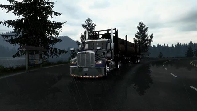 AMERICAN TRUCK SIMULATOR| 567 PETE with CAT 3406E!| LARGE TUBES in CANADA! смотреть онлайн