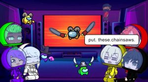 Among Us React To MINI IMPOSTOR VS ALL! (Among Us Animation) Gacha Life