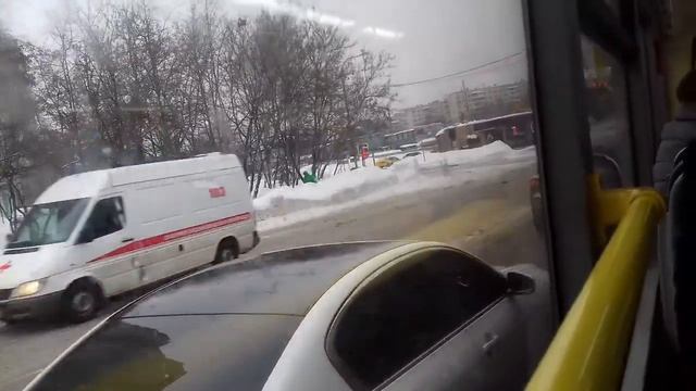 Поездка на автобусе ЛиАЗ-6213.22 №011619 Маршрут № 227 Москва смотреть онлайн